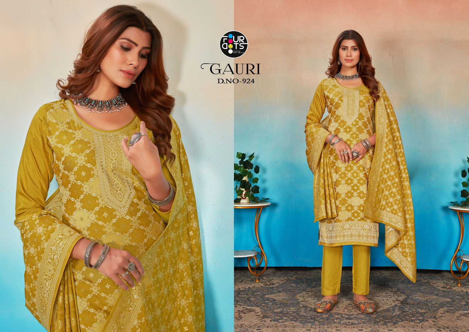 Gauri By Four Dots Designer Salwar Suits Wholesale Market In Surat
